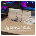 Hub USB-C HyperDrive Next 11 ports double HDMI 4K60 Hz – Image 3