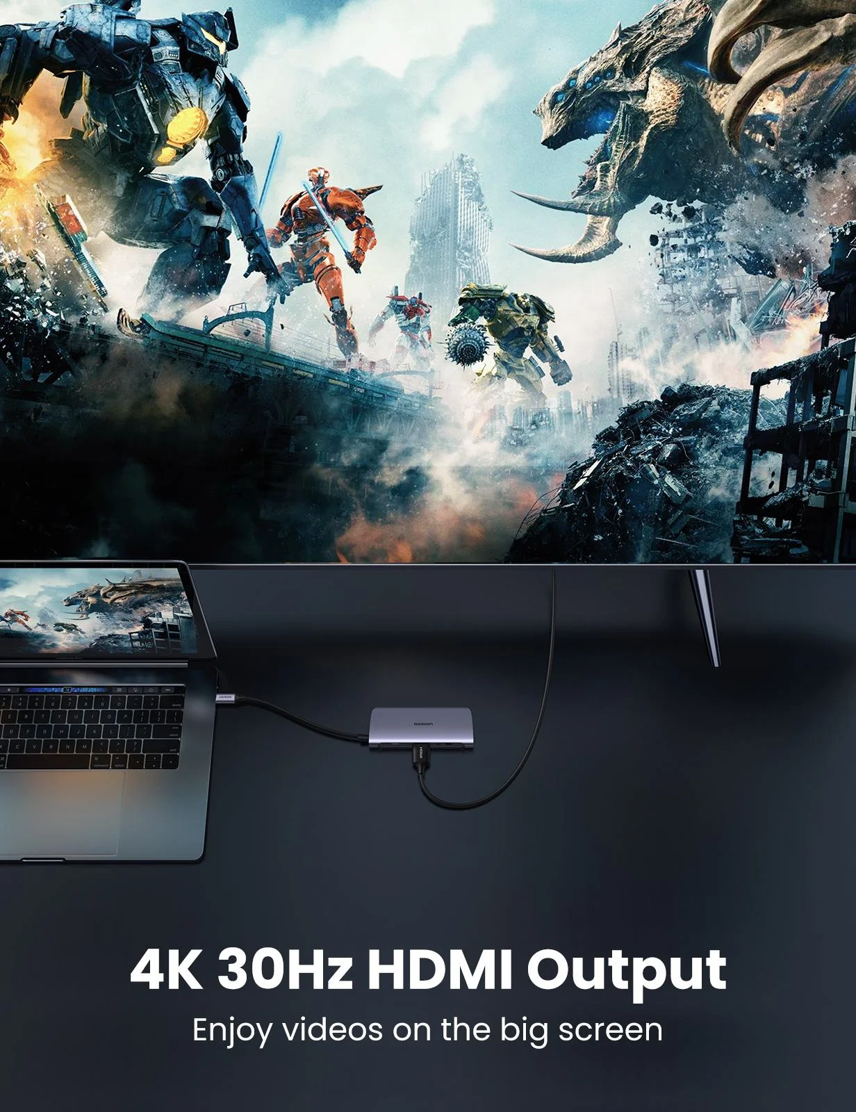 Ugreen Mini Station daccueil USB C 7 ports yaratech.ma3