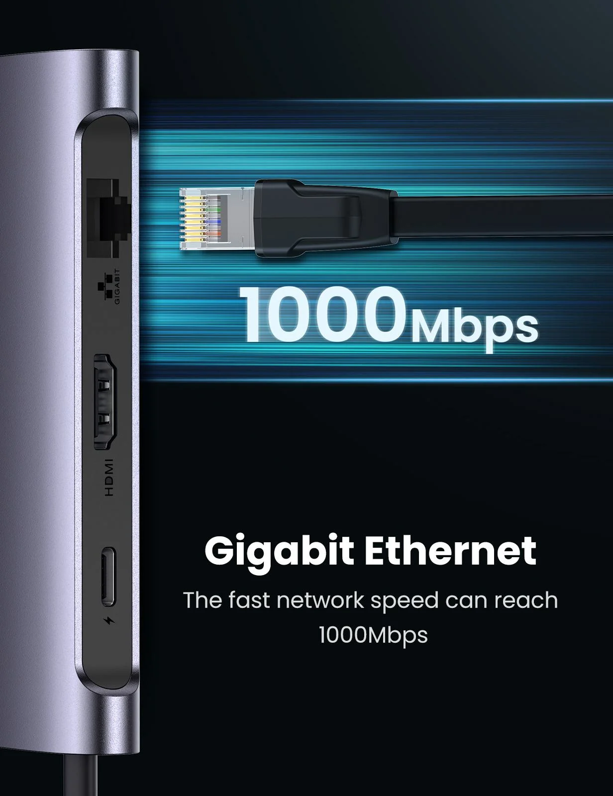 Ugreen Mini Station daccueil USB C 7 ports yaratech.ma4