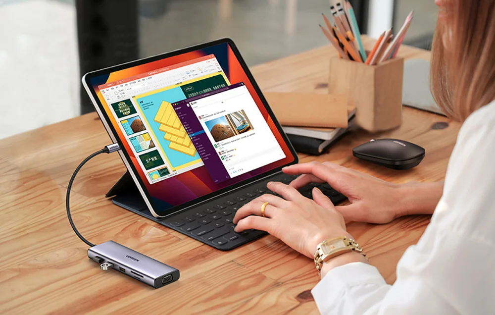 Ugreen Mini Station daccueil USB C 9 ports 15600 yaratech.ma6