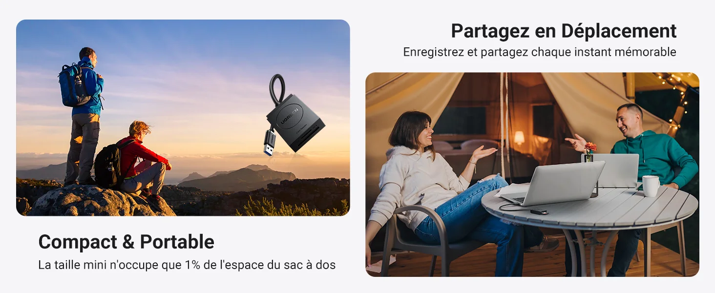 Ugreen USB 3.0 Lecteur de Carte SD Micro SD yaratech.ma 6