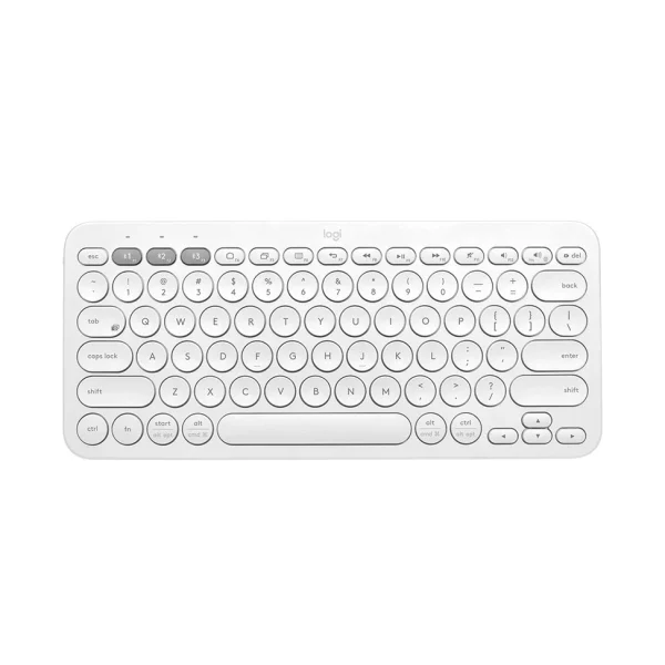 Clavier Bluetooth Logitech Pebble keys 2 K380s Blanc