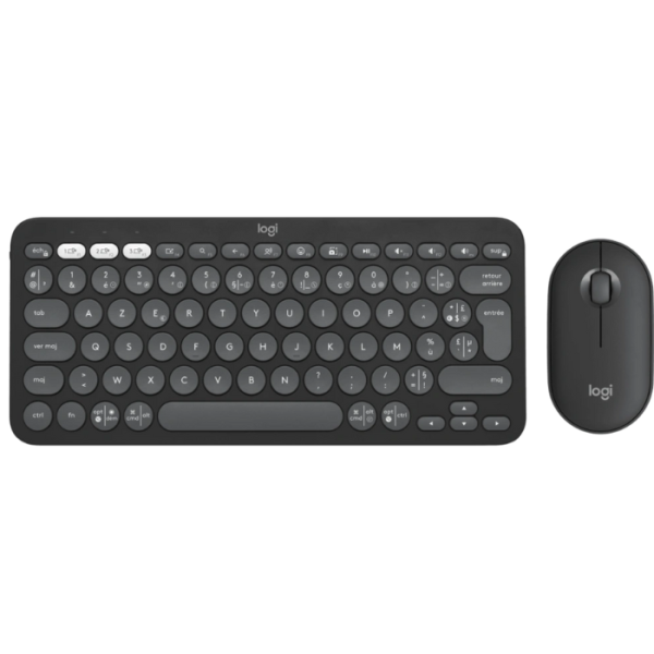Pack clavier et souris Logitech pebble 2 combo Noir
